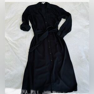 Halston Heritage Black Midi Dress